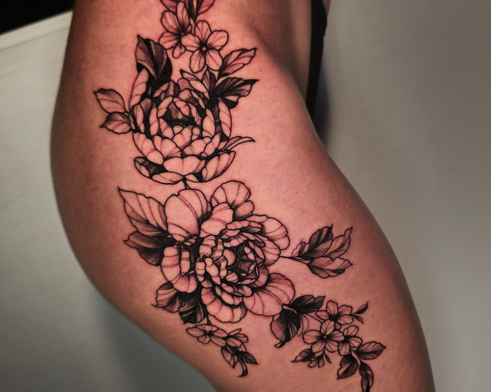 Micro-realismo y tatuajes florales — TSC Cancún